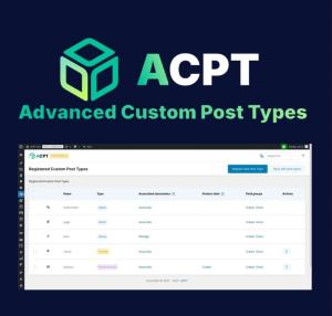 ACPT - Advanced Custom Post Types